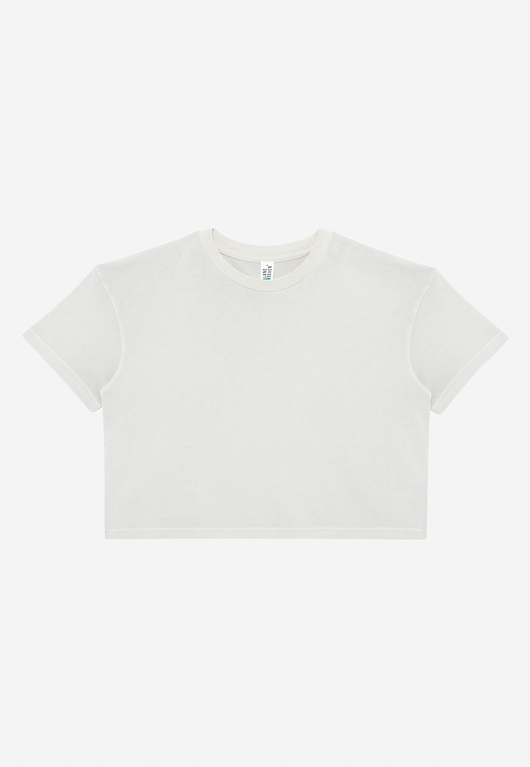 Lane Seven Apparel Ls86000gd Women’s Urban Crop Tee Gd - Pigment Lunar Rock