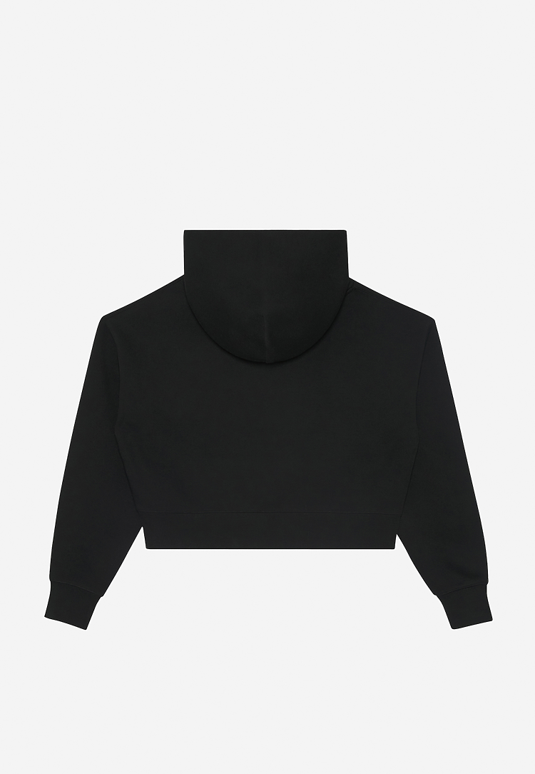 Lane Seven Apparel Ls88001 Women’s Relaxed Crop Hoodie - Black