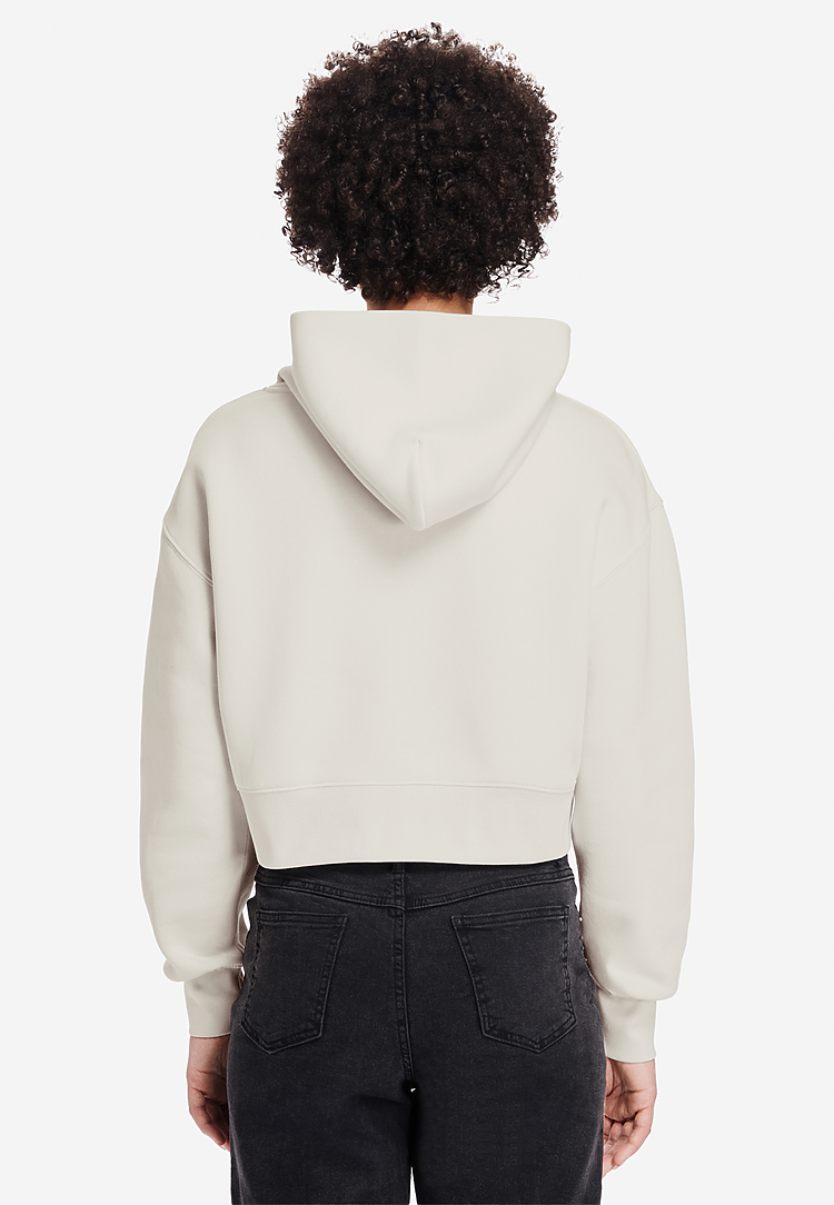 Lane Seven Apparel Ls88001 Women’s Relaxed Crop Hoodie - Bone