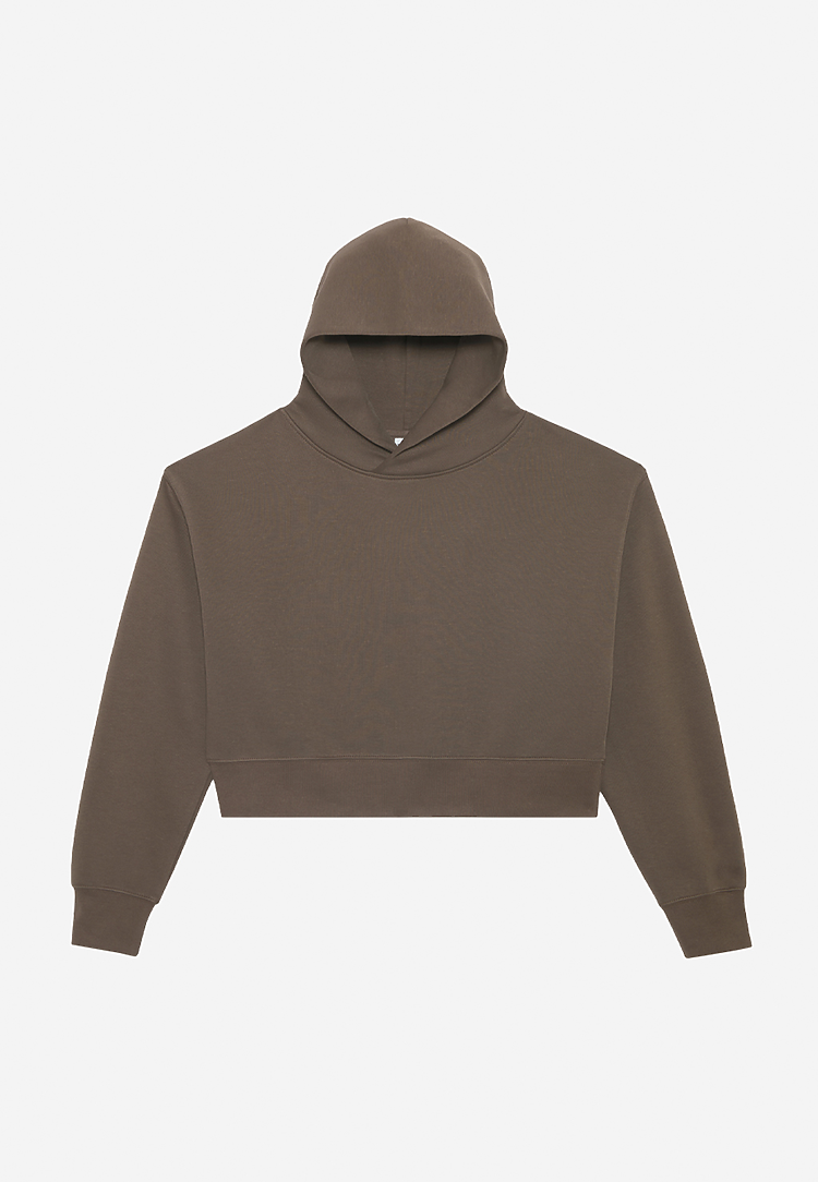 Lane Seven Apparel Ls88001 Women’s Relaxed Crop Hoodie - Coffee