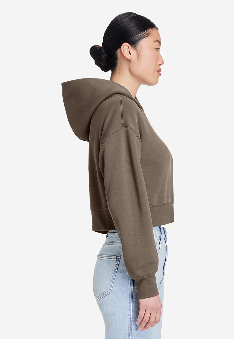 Lane Seven Apparel Ls88001 Women’s Relaxed Crop Hoodie - Coffee