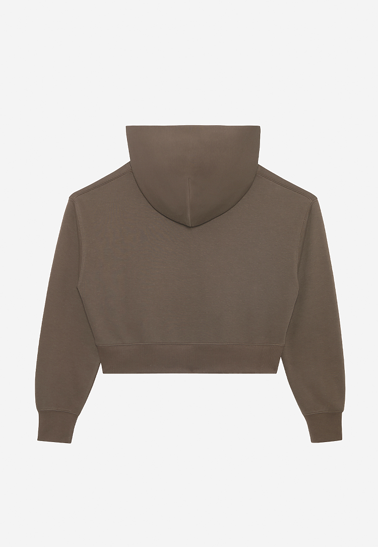 Lane Seven Apparel Ls88001 Women’s Relaxed Crop Hoodie - Coffee