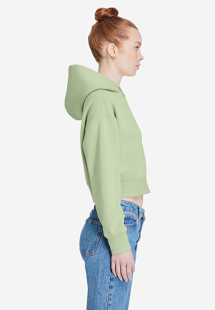 Lane Seven Apparel Ls88001 Women’s Relaxed Crop Hoodie - Matcha