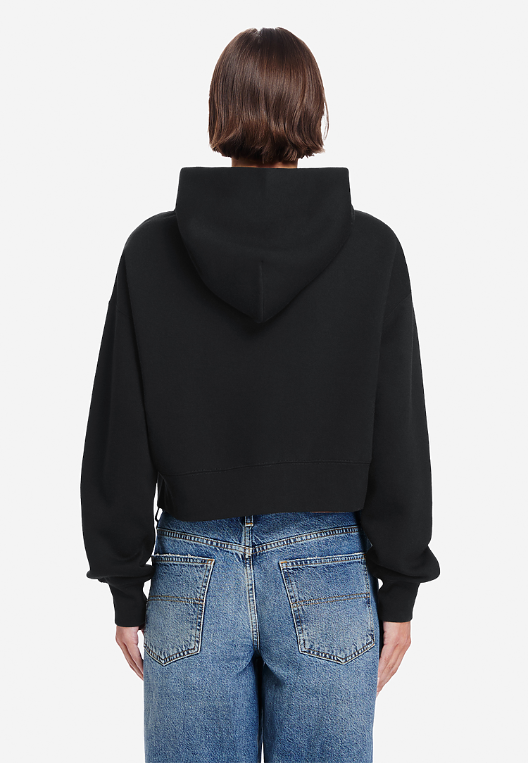 Lane Seven Apparel Ls88003 Women’s Relaxed Crop Zip - Black