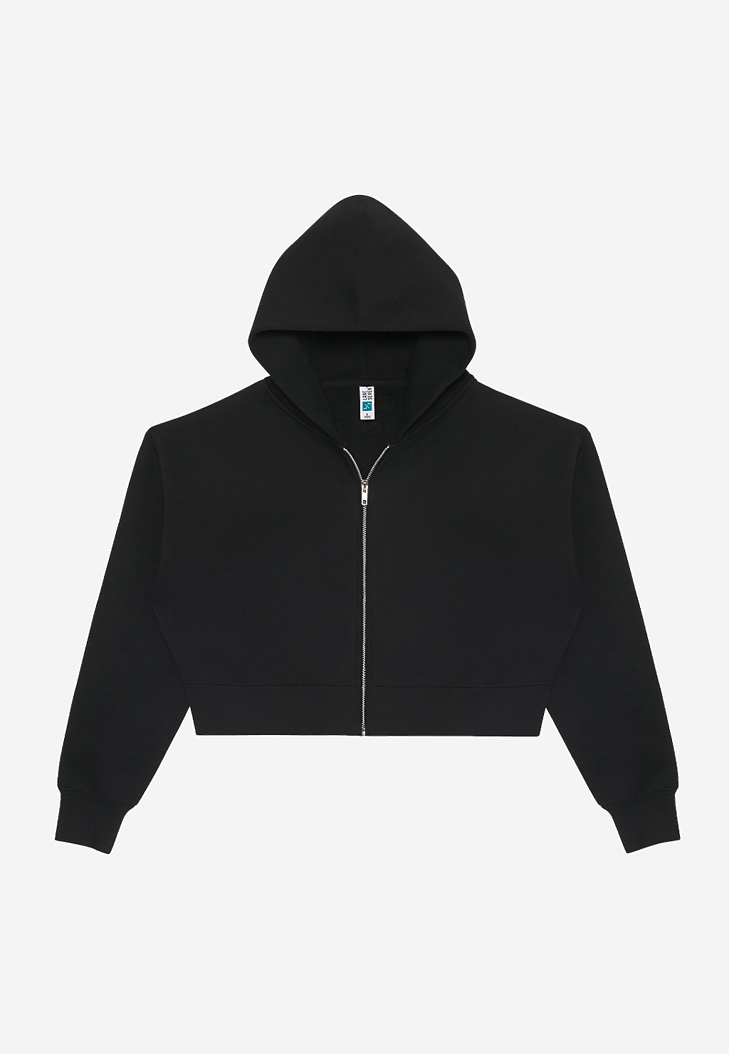 Lane Seven Apparel Ls88003 Women’s Relaxed Crop Zip - Black