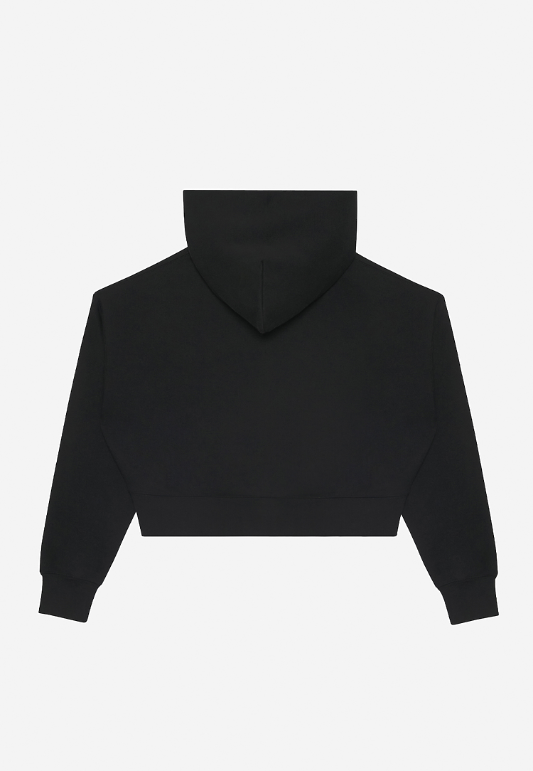 Lane Seven Apparel Ls88003 Women’s Relaxed Crop Zip - Black