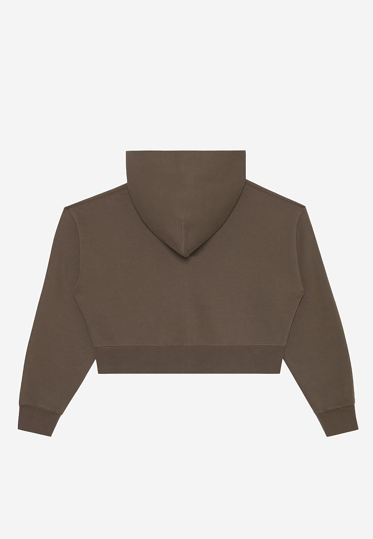 Lane Seven Apparel Ls88003 Women’s Relaxed Crop Zip - Coffee