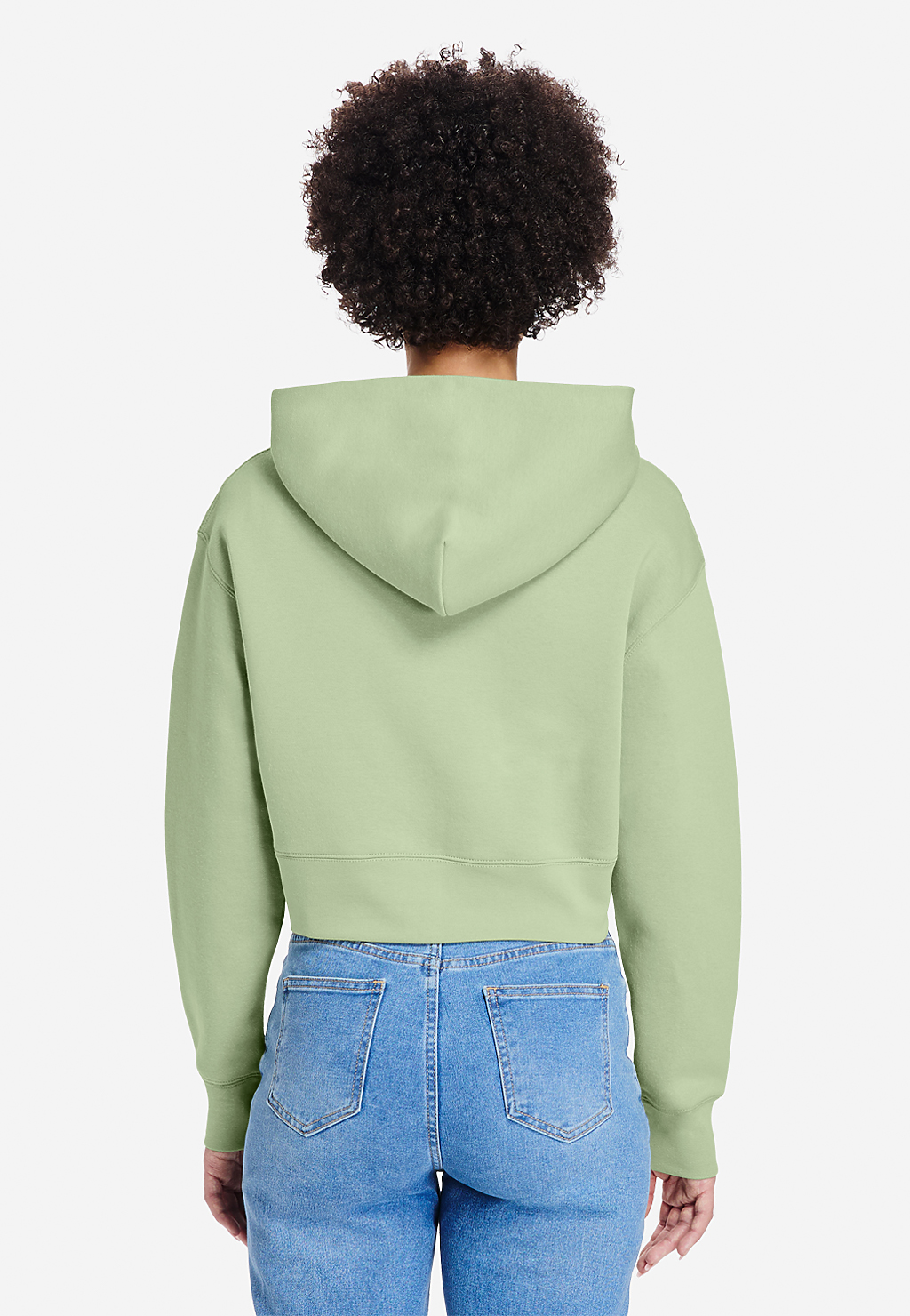 Lane Seven Apparel Ls88003 Women’s Relaxed Crop Zip - Matcha