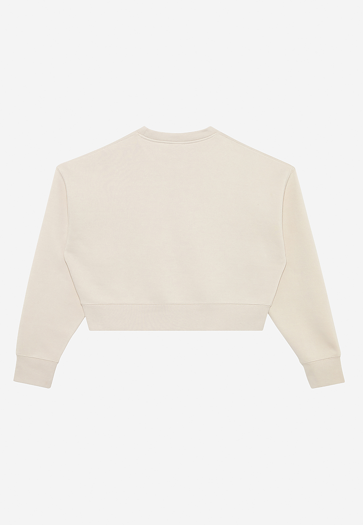 Lane Seven Apparel Ls88004 Women’s Relaxed Crop Crewneck - Bone