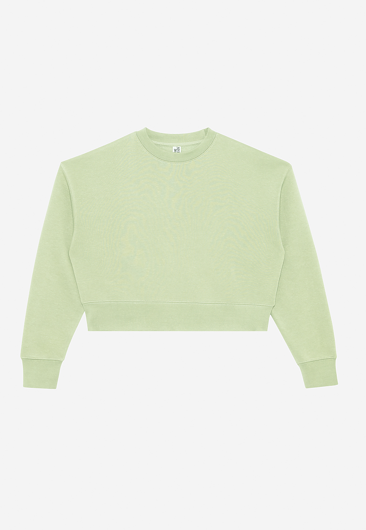 Lane Seven Apparel Ls88004 Women’s Relaxed Crop Crewneck - Matcha