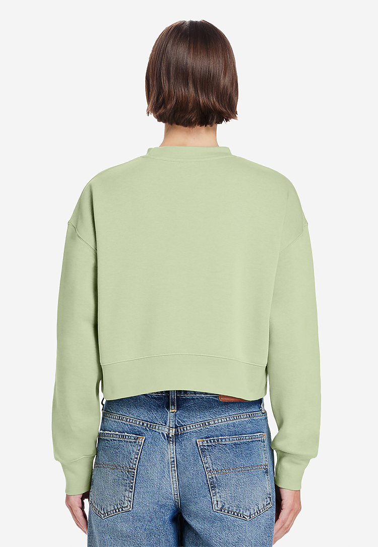 Lane Seven Apparel Ls88004 Women’s Relaxed Crop Crewneck - Matcha