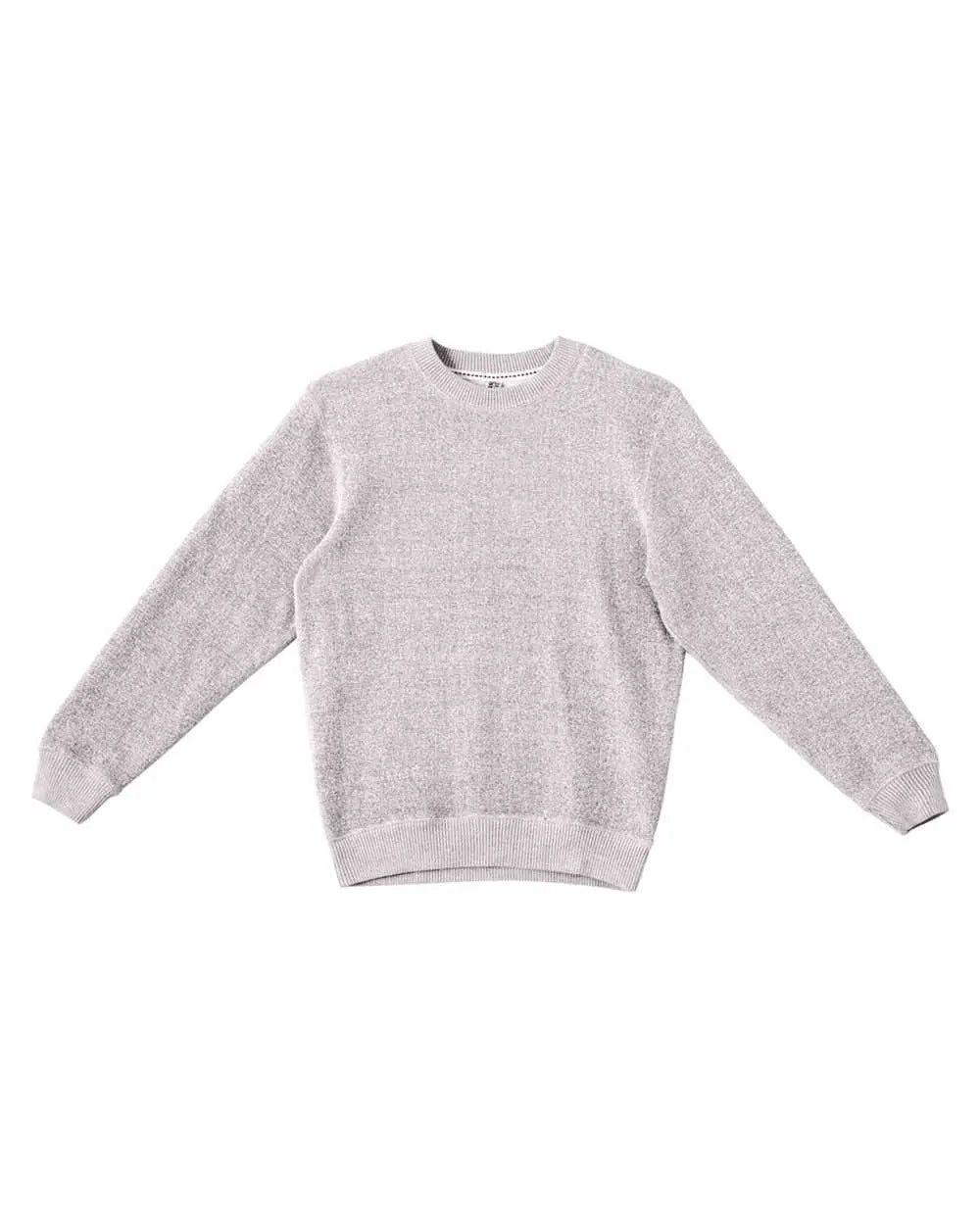 Lane Seven Ls11004 Nantucket Crewneck - Salt and Pepper - and / Adult Xs