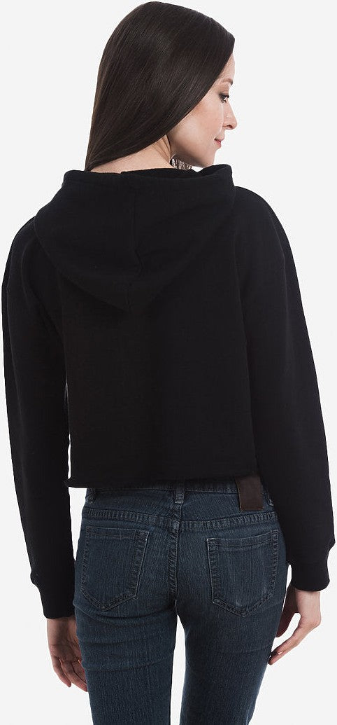 Lane Seven Ls12000 Women’s Crop Hoodie - Black
