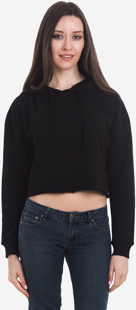 Lane Seven Ls12000 Women’s Crop Hoodie - Black
