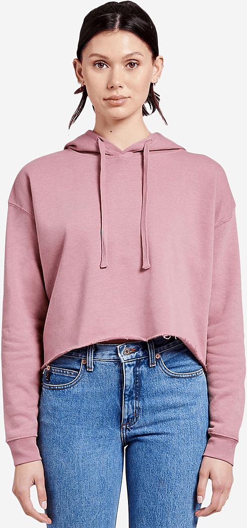 Lane Seven Ls12000 Women’s Crop Hoodie - Mauve - Ladies Xs