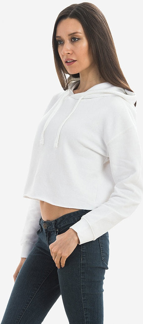 Lane Seven Ls12000 Women’s Crop Hoodie - White