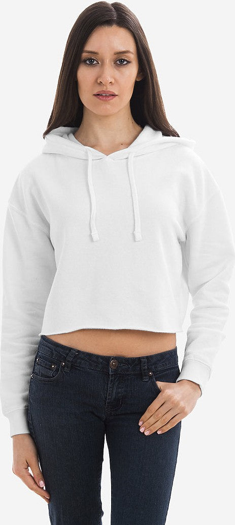 Lane Seven Ls12000 Women’s Crop Hoodie - White