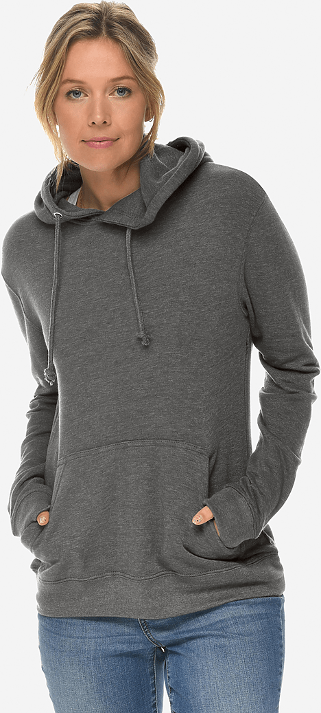 Lane Seven Ls13001 French Terry Hoodie - Charcoal Heather