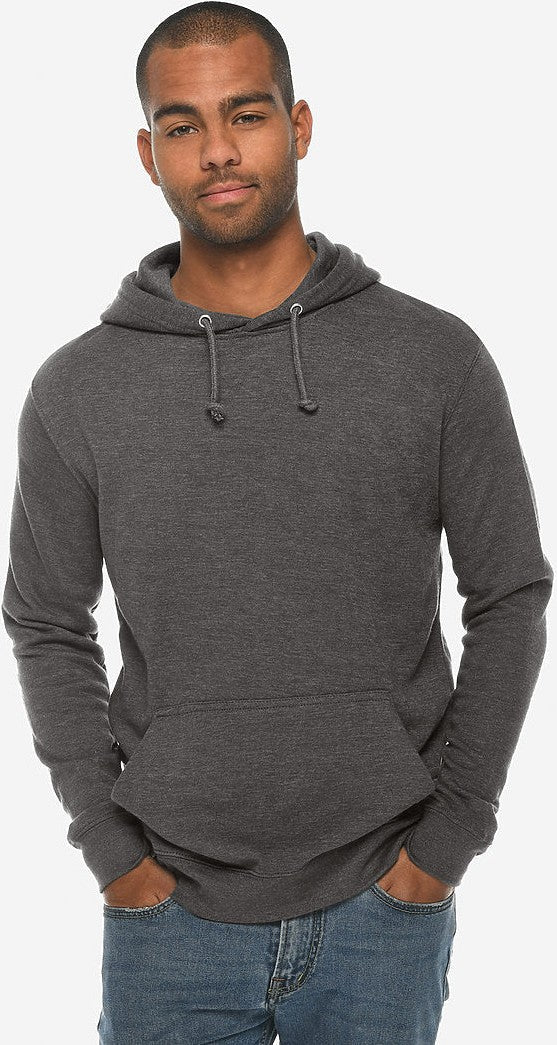 Lane Seven Ls13001 French Terry Hoodie - Charcoal Heather