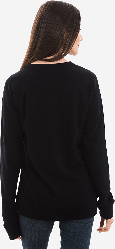 Lane Seven Ls13004 French Terry Raglan Crewneck - Black