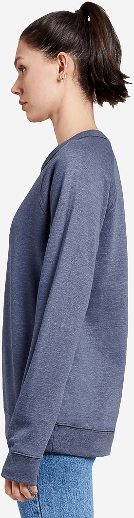 Lane Seven Ls13004 French Terry Raglan Crewneck - Denim Heather