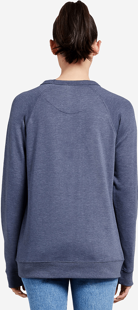 Lane Seven Ls13004 French Terry Raglan Crewneck - Denim Heather