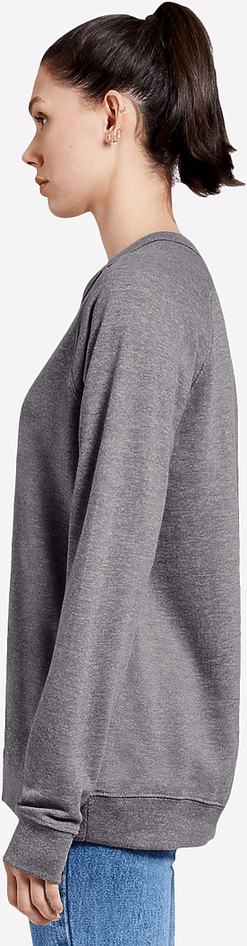 Lane Seven Ls13004 French Terry Raglan Crewneck - Graphite Heather