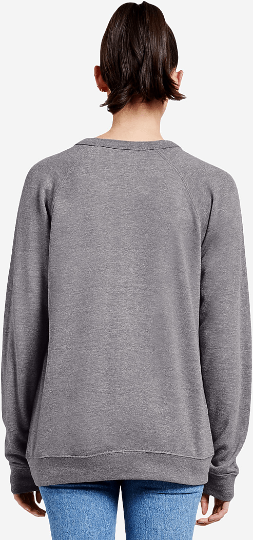Lane Seven Ls13004 French Terry Raglan Crewneck - Graphite Heather