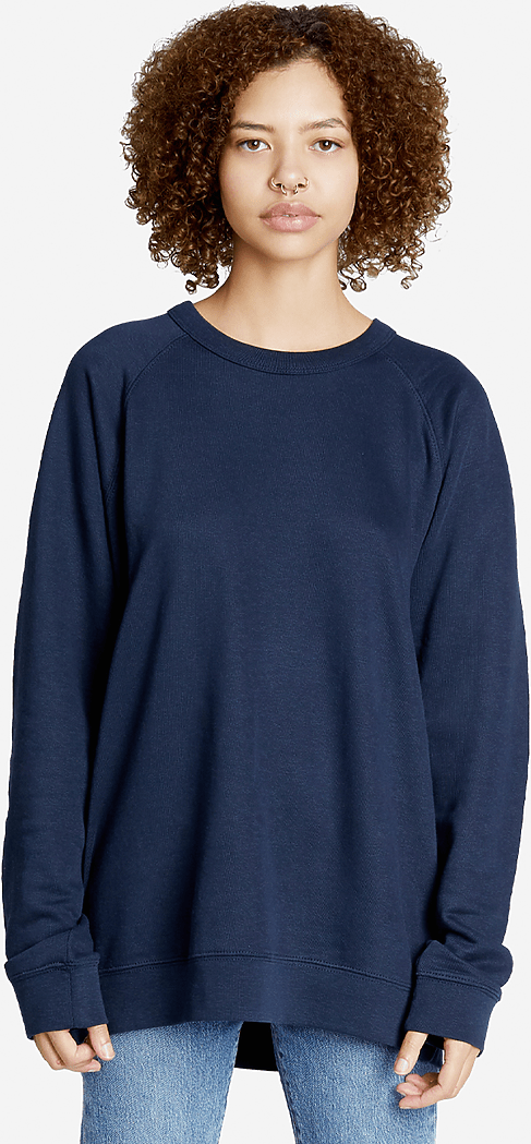 Lane Seven Ls13004 French Terry Raglan Crewneck - Navy