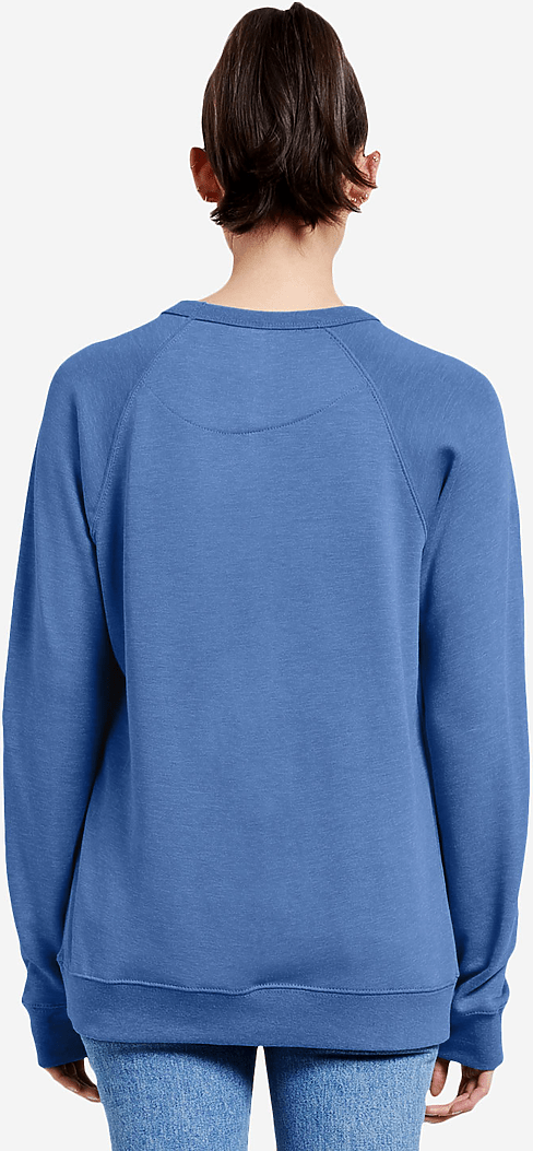 Lane Seven Ls13004 French Terry Raglan Crewneck - Royal Heather