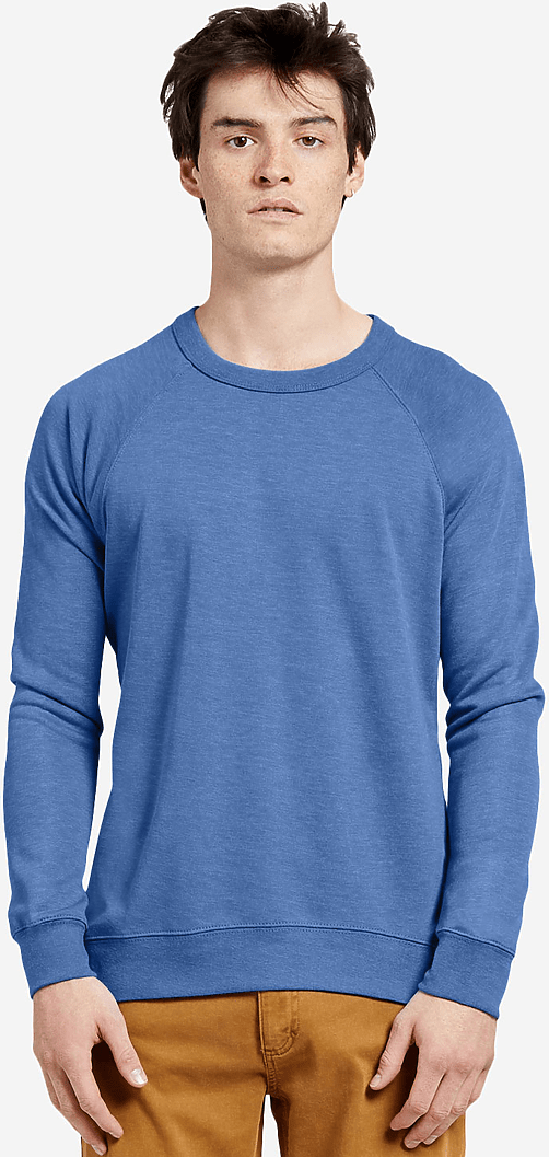 Lane Seven Ls13004 French Terry Raglan Crewneck - Royal Heather