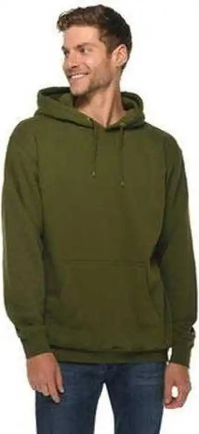 Lane Seven Ls14001 Unisex Premium Pullover Hooded Sweatshirt Army Green