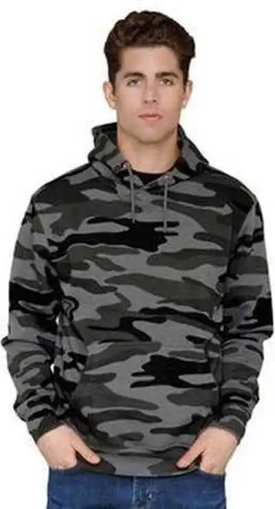 Lane Seven Ls14001 Unisex Premium Pullover Hooded Sweatshirt Slate Camo