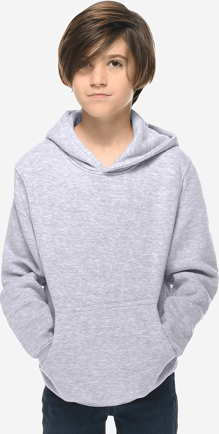Lane Seven Ls14001yh Premium Youth Pullover Hoodie - Heather Grey