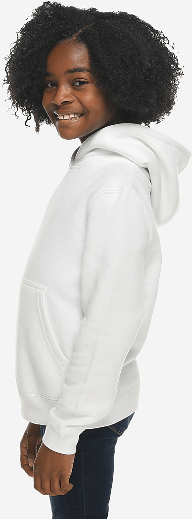 Lane Seven Ls14001yh Premium Youth Pullover Hoodie - White