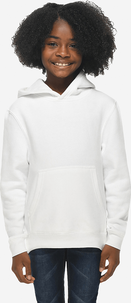 Lane Seven Ls14001yh Premium Youth Pullover Hoodie - White