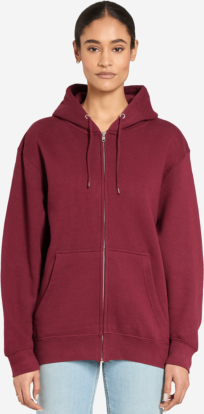 Lane Seven Ls14003 Premium Full Zip Hoodie - Burgundy