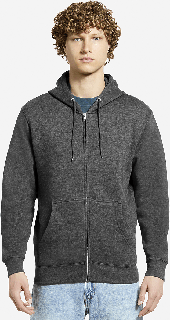 Lane Seven Ls14003 Premium Full Zip Hoodie - Charcoal Heather