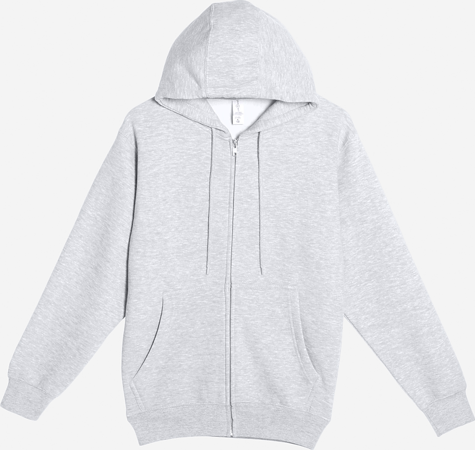 Lane Seven Ls14003 Premium Full Zip Hoodie - Heather Grey