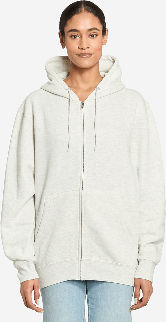 Lane Seven Ls14003 Premium Full Zip Hoodie - Oatmeal Heather
