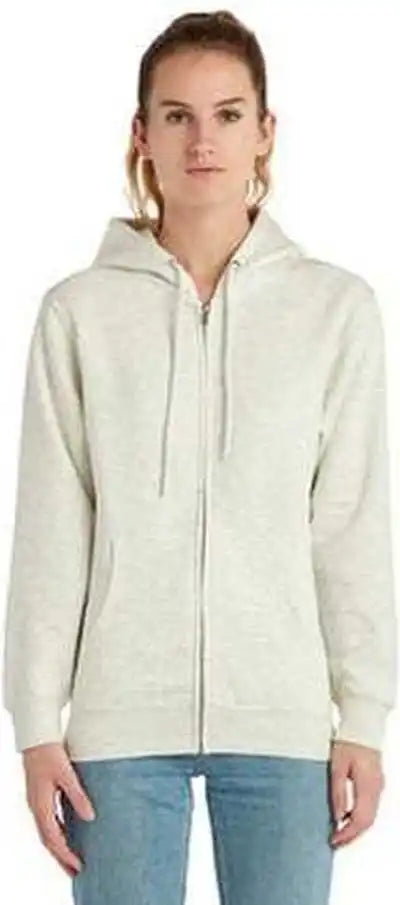 Lane Seven Ls14003 Unisex Premium Full-zip Hooded Sweatshirt - Oatmeal Heather