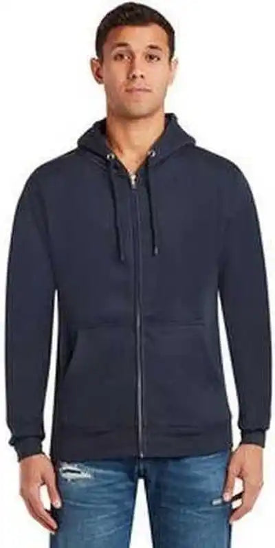 Lane Seven Ls14003 Unisex Premium Full Zip Hooded Sweatshirt Navy