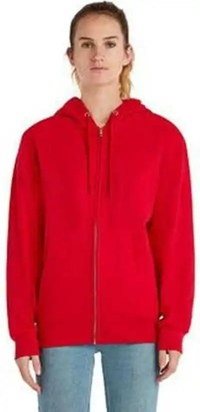 Lane Seven Ls14003 Unisex Premium Full Zip Hooded Sweatshirt Red