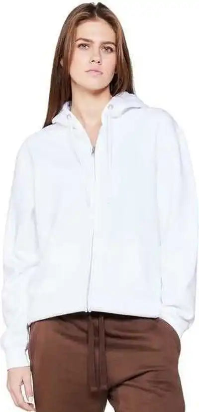 Lane Seven Ls14003 Unisex Premium Full Zip Hooded Sweatshirt White