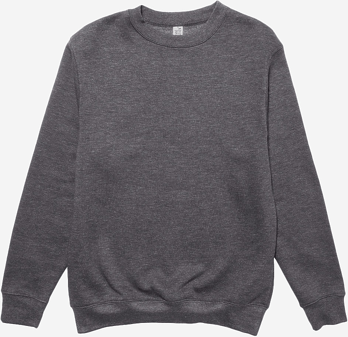 Lane Seven Ls14004 Premium Crewneck Sweatshirt - Charcoal Heather