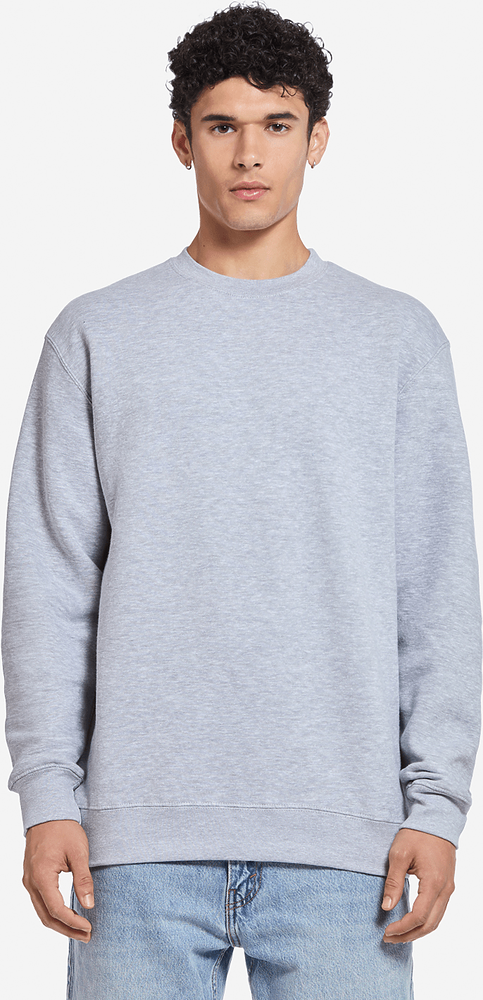 Lane Seven Ls14004 Premium Crewneck Sweatshirt - Heather Grey