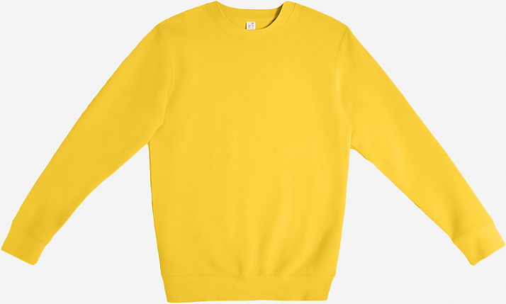 Lane Seven Ls14004 Premium Crewneck Sweatshirt - Lemon