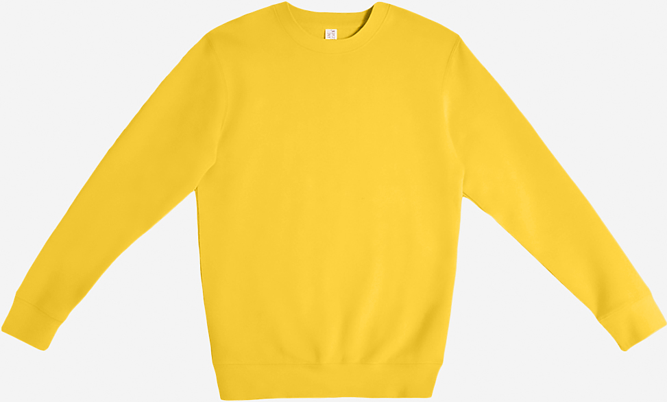 Lane Seven Ls14004 Premium Crewneck Sweatshirt - Lemon