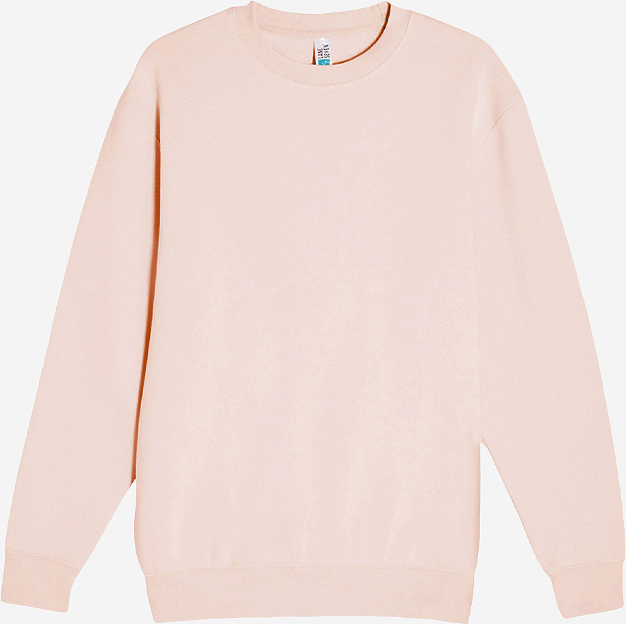 Lane Seven Ls14004 Premium Crewneck Sweatshirt - Pale Pink