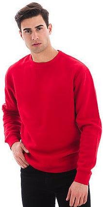 Lane Seven Ls14004 Premium Crewneck Sweatshirt - Red - Adult Xs